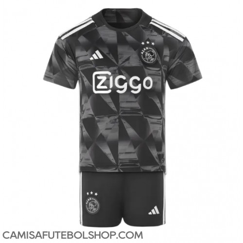 Camisa de time de futebol Ajax Replicas 3º Equipamento Infantil 2023-24 Manga Curta (+ Calças curtas)